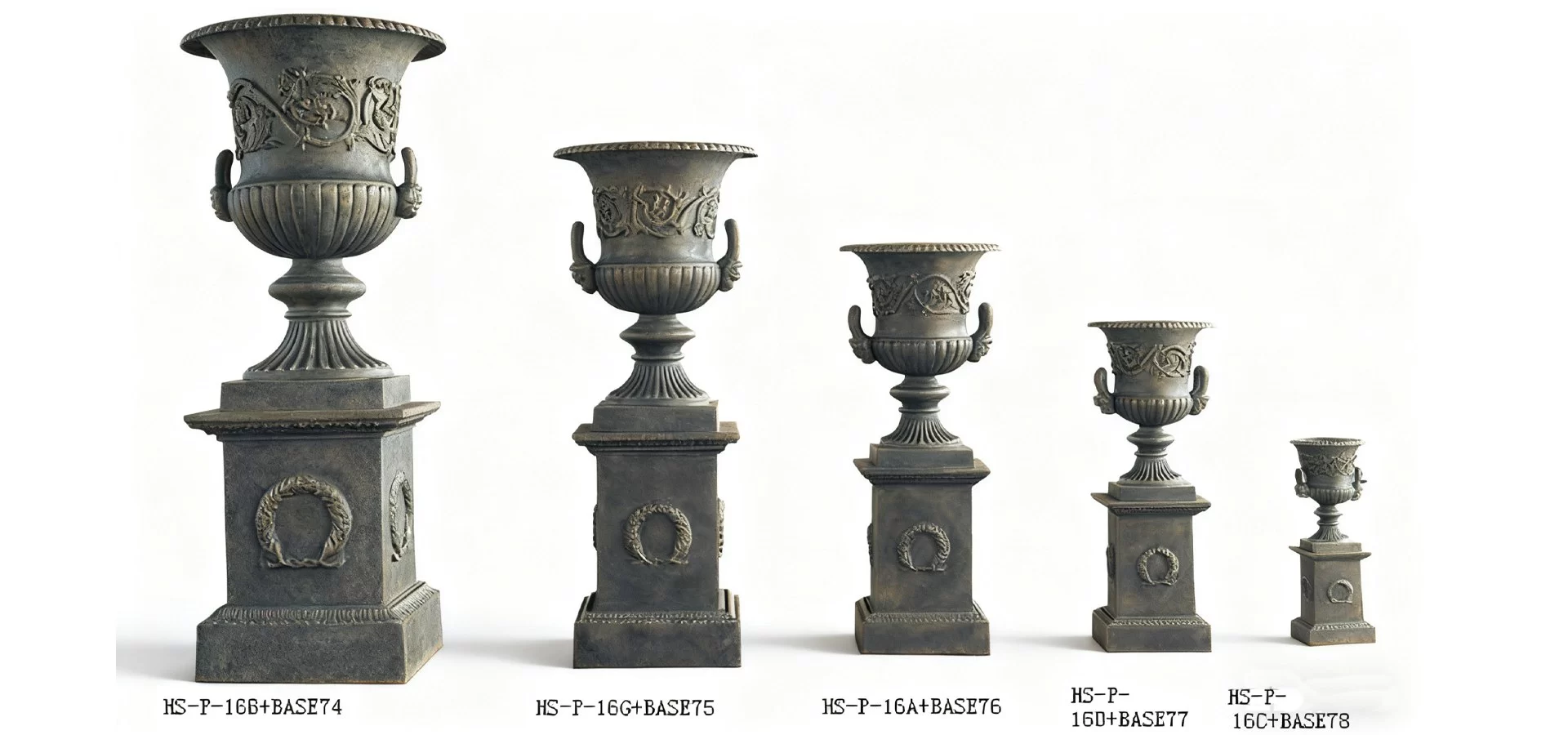 Factory Direct European Style Urn Planters – Multiple Sizes In Stock