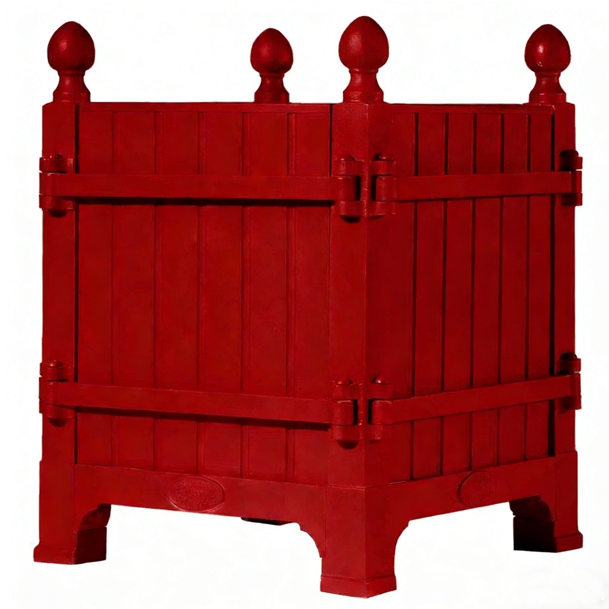 Classic Square Cast Iron Planter HS-P005 for Timeless Gardens, cast iron planter, outdoor garden planter, decorative square planter