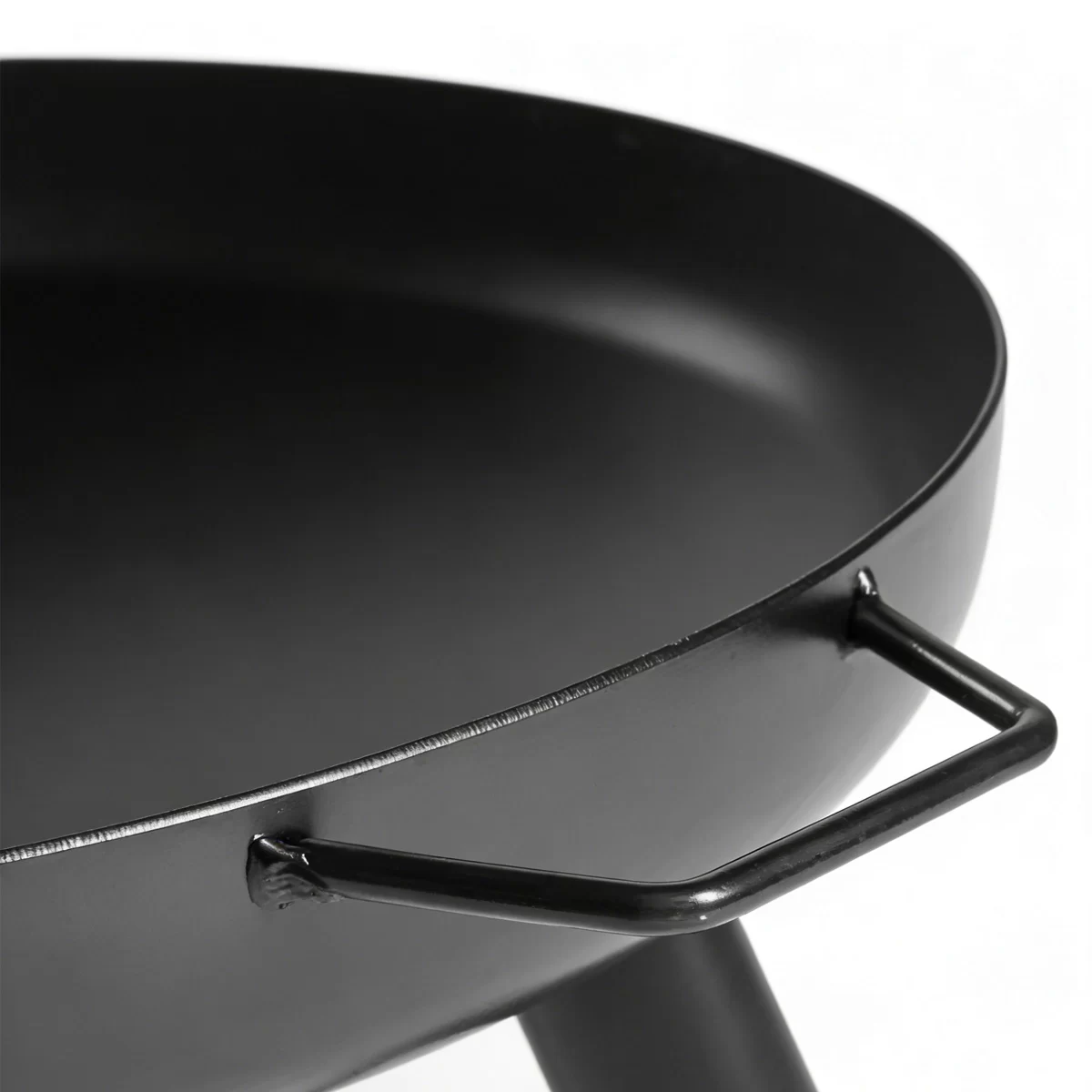 HS-F003 Vintage Cast Iron Portable Fire Pit, Vintage Cast Iron Portable Fire Pit, Heavy Duty Cast Iron Fire Bowl, Outdoor Wood Burning Brazier