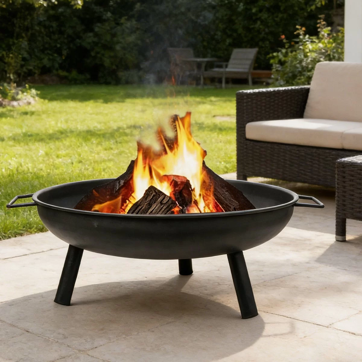 HS-F003 Vintage Cast Iron Portable Fire Pit
