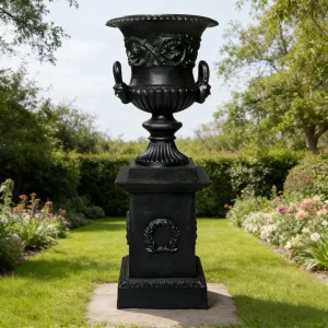 Elevate Your Outdoor Space with the HS-P003 Cast Iron Decorative Planter