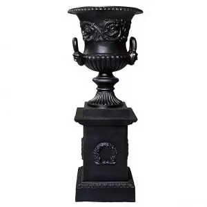 Elevate Your Outdoor Space with the HS-P003 Cast Iron Decorative Planter - Product view
