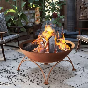 HS-F002 Durable Cast Iron Fire Pit for Memorable Outdoor Gatherings