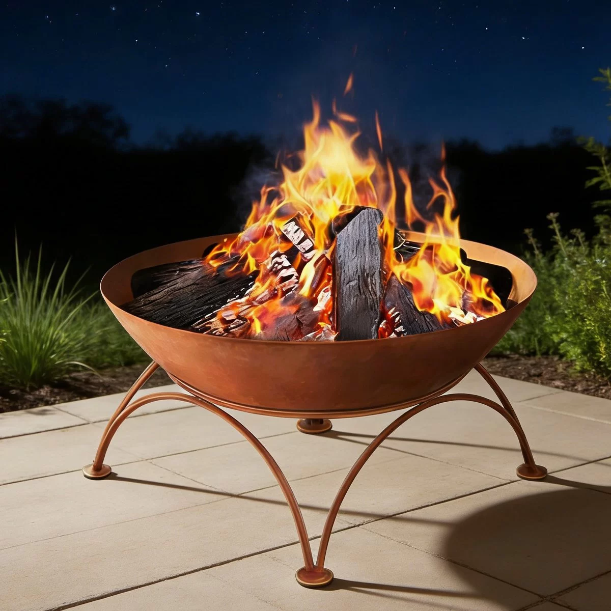 HS-F002 Durable Cast Iron Fire Pit for Memorable Outdoor Gatherings, Portable Cast Iron Fire Pit, Vintage Outdoor Garden Heater, Rustic Camping Stove