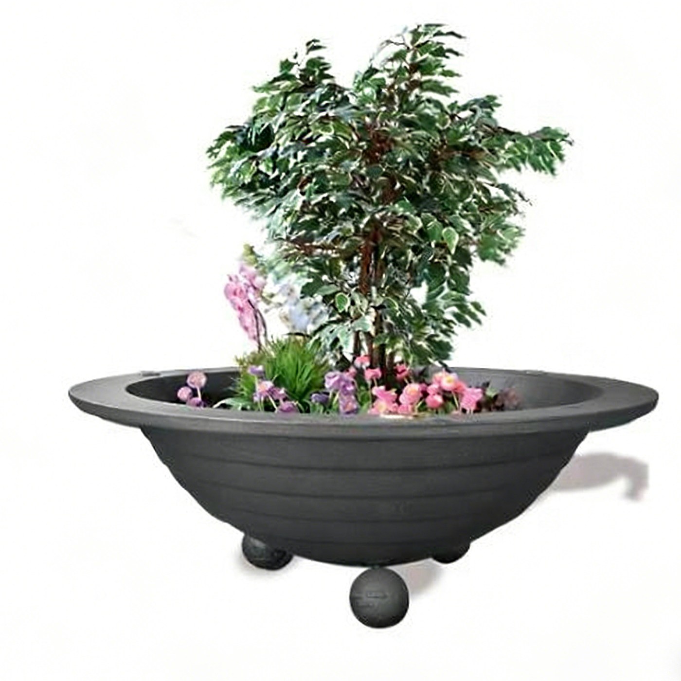 Classic Cast Iron Bowl Planter HS-P006: Timeless Style for Gardens, cast iron planter, bowl planter, outdoor garden decor