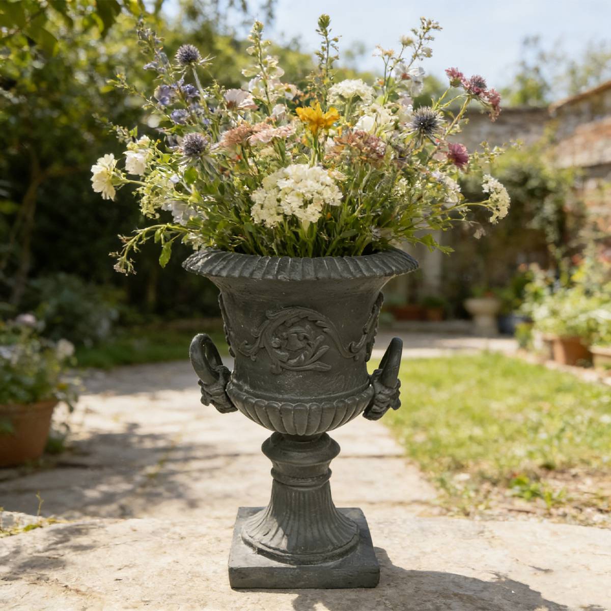Classic Urn Planter HS-P004: Timeless Elegance for Your Garden