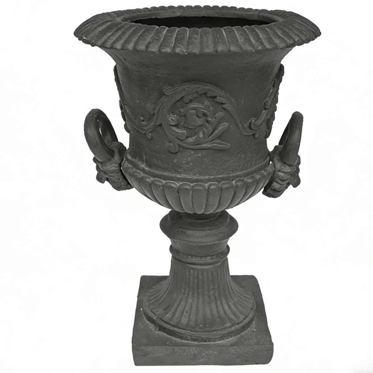 Classic Urn Planter HS-P004: Timeless Elegance for Your Garden, classic urn planter, cast iron garden urn, outdoor decorative planter
