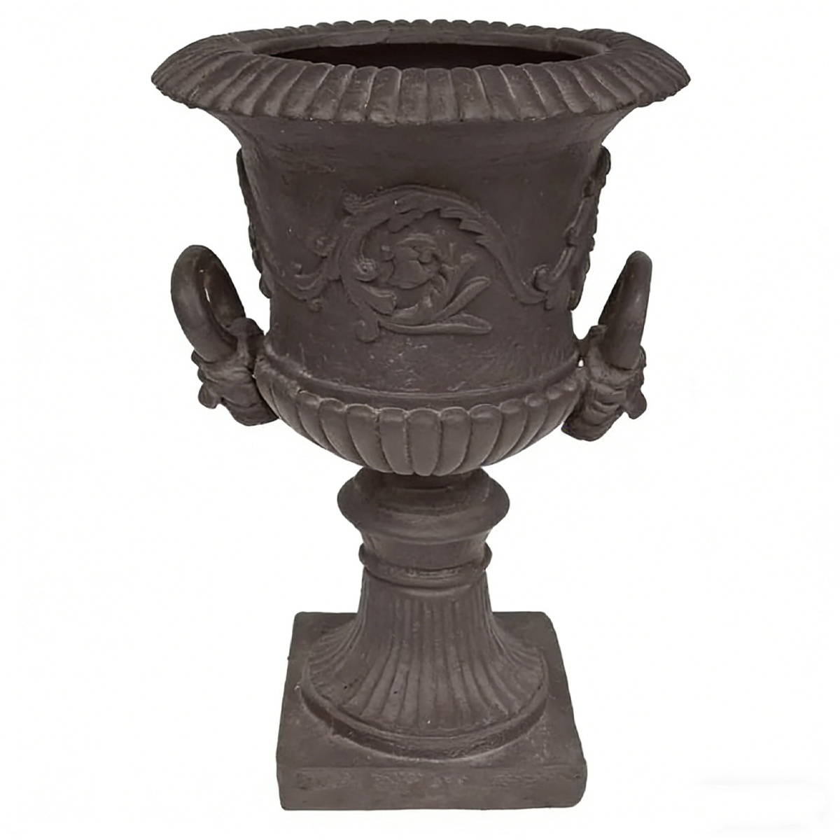 Classic Urn Planter HS-P004: Timeless Elegance for Your Garden, classic urn planter, cast iron garden urn, outdoor decorative planter