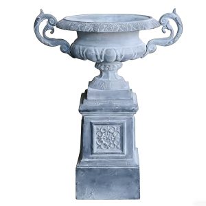 European Classical Cast Iron Planter HS-P007 with Pedestal - Product view