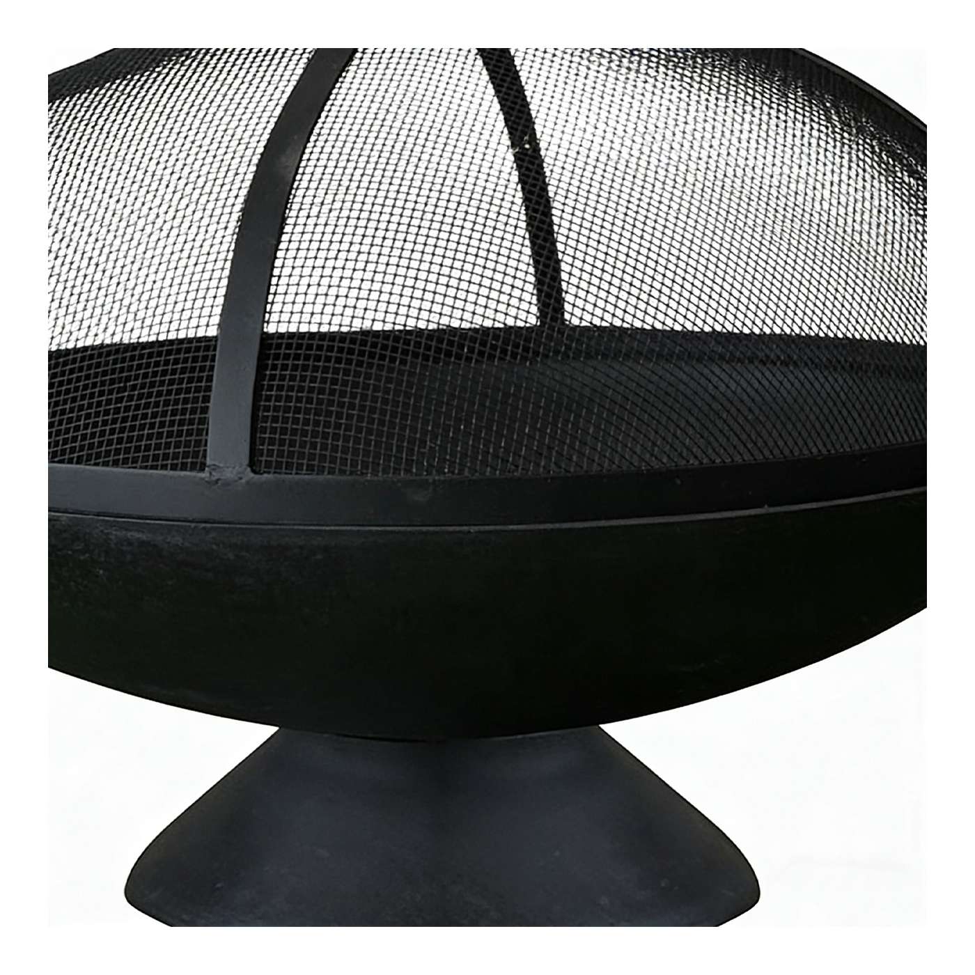 Black Dome Fire Pit HS-F005, Cast Iron Fire Pit, Dome Mesh Fire Pit, Outdoor Patio Heater