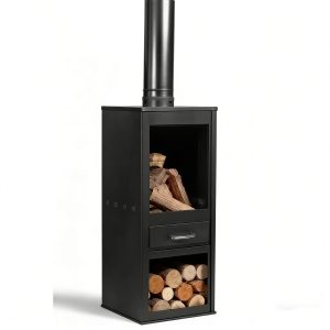 Sleek Steel Wood Burning Stove HS-F012 : Warmth Meets Style - Product view