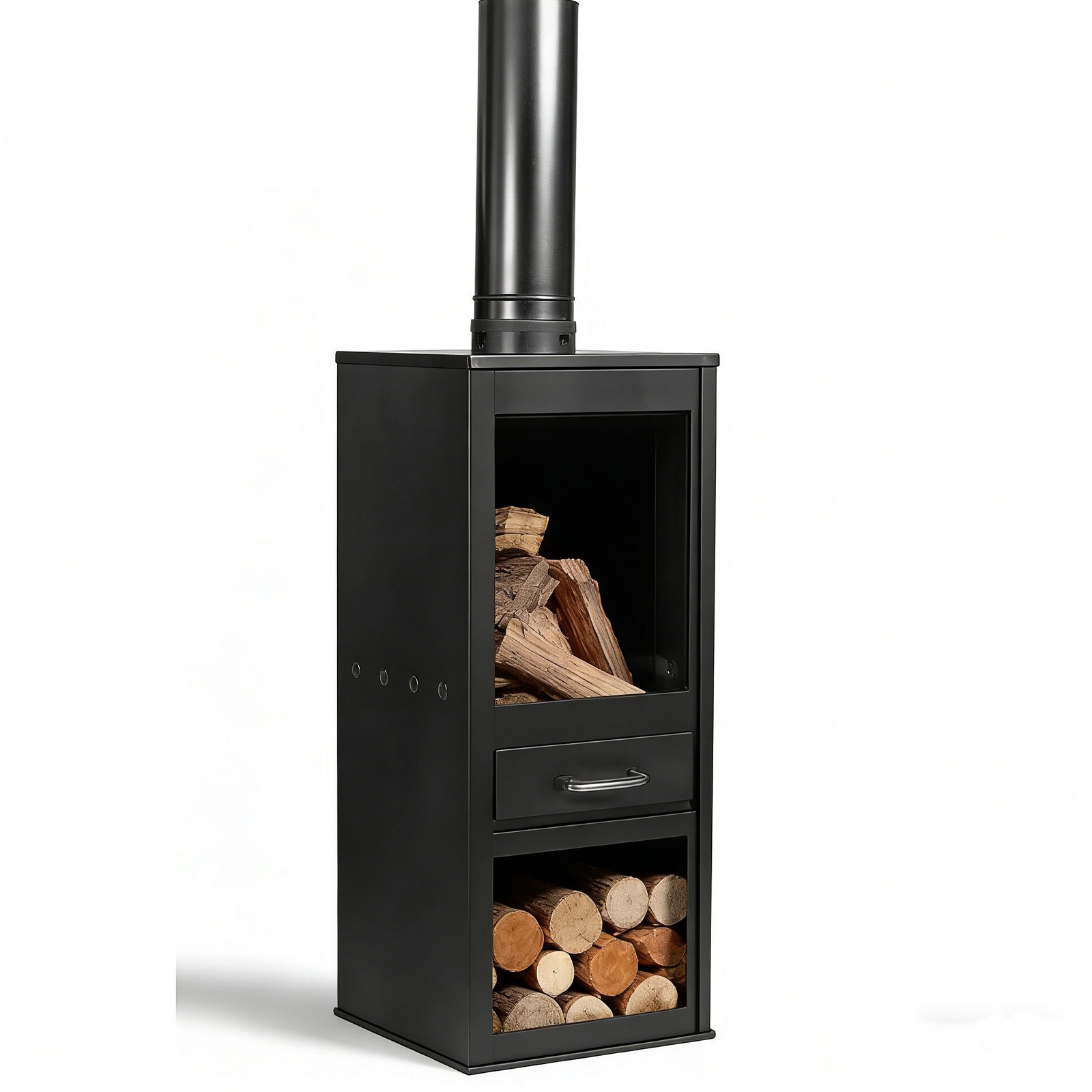 Sleek Steel Wood Burning Stove HS-F012 : Warmth Meets Style