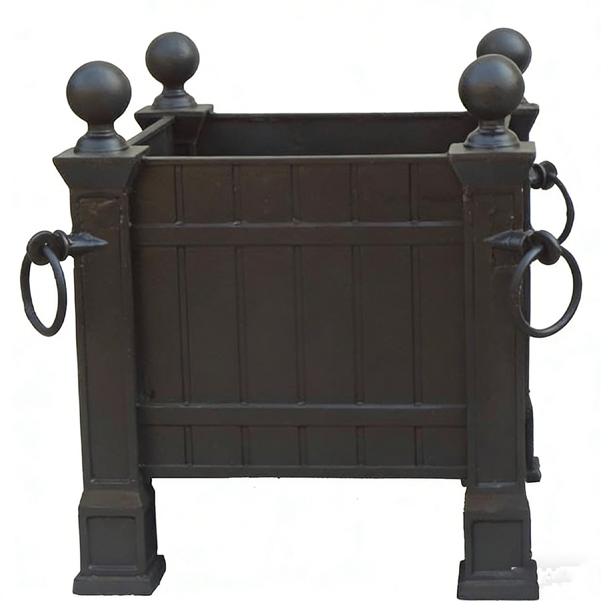 Square Cast Iron Planter Box HS-P009, Square Cast Iron Planter Box 