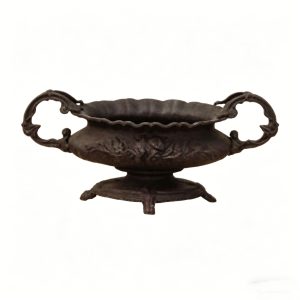 Antique Oval Cast Iron Urn Planter HS-P019 - Product view