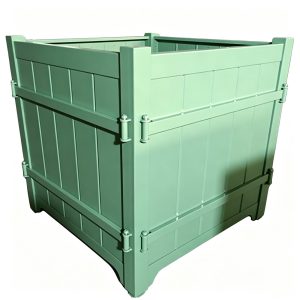 HS-P013 Mint Sage Square Planter | Versailles Style - Product view