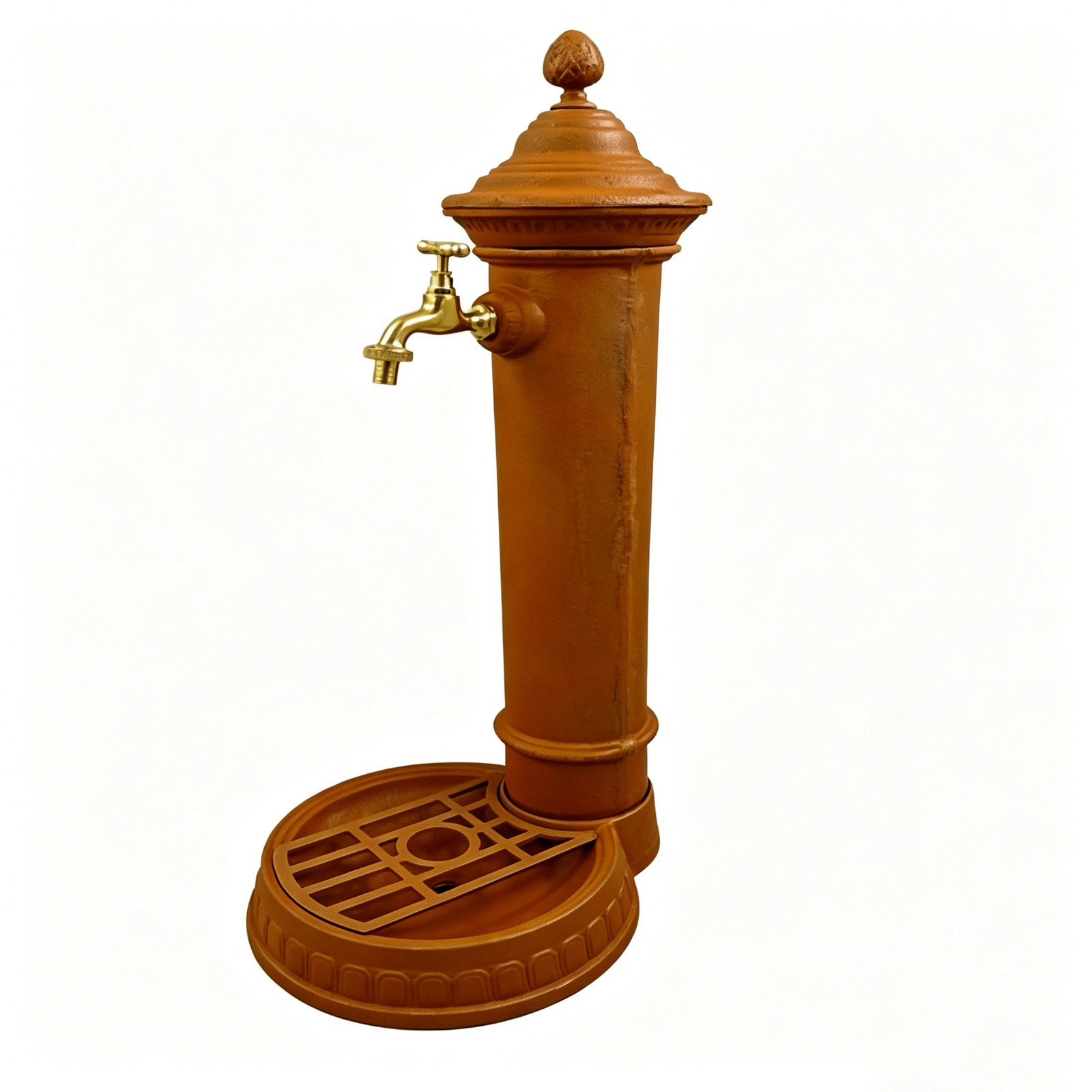 Cast Iron Wall Fountain: Durable Dark Green Garden Fountain HS-W004, Cast Iron Wall Fountain