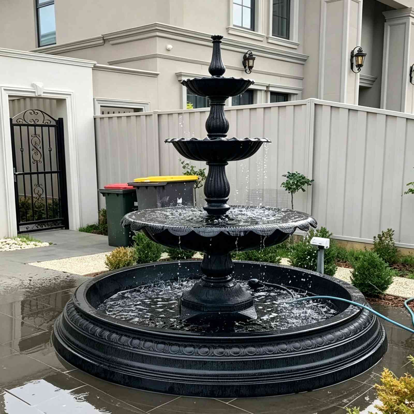 Classic Cast Iron Large Outdoor Water Fountain HS-W003 | Custom Garden Ornament