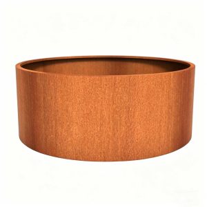 Modern Corten Steel Cylindrical Planter HS-P021 - Product view