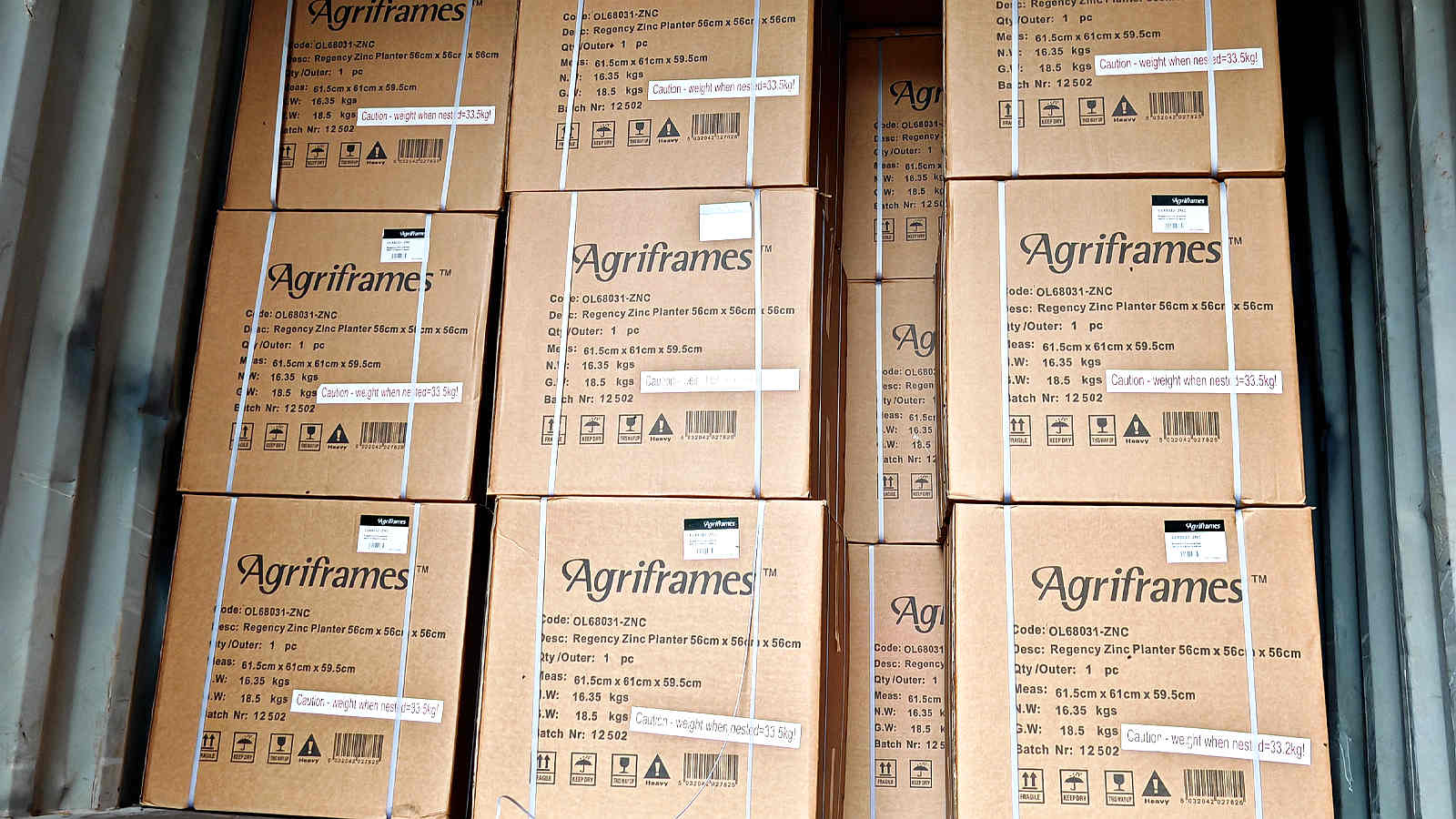 Agriframes Planters Shipped To The Us, Set Sail