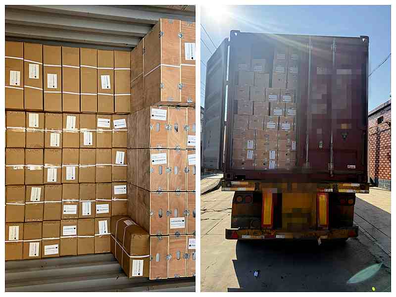 20GP full container loaded with hand pumps for Italy customer, secure wooden and carton packaging for bulk B2B industrial shipment
