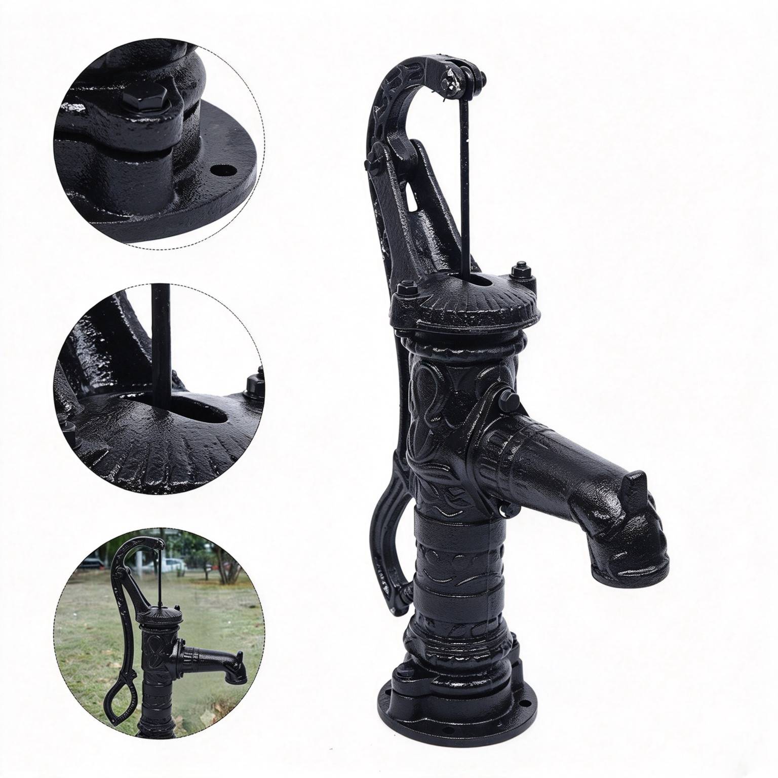 Cast Iron Hand Water Pump for Garden and Farm Irrigation HS-W007, cast iron hand water pump