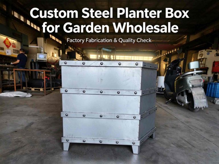 Steel Planter Box Custom Fabricated for Garden Wholesale Dealer